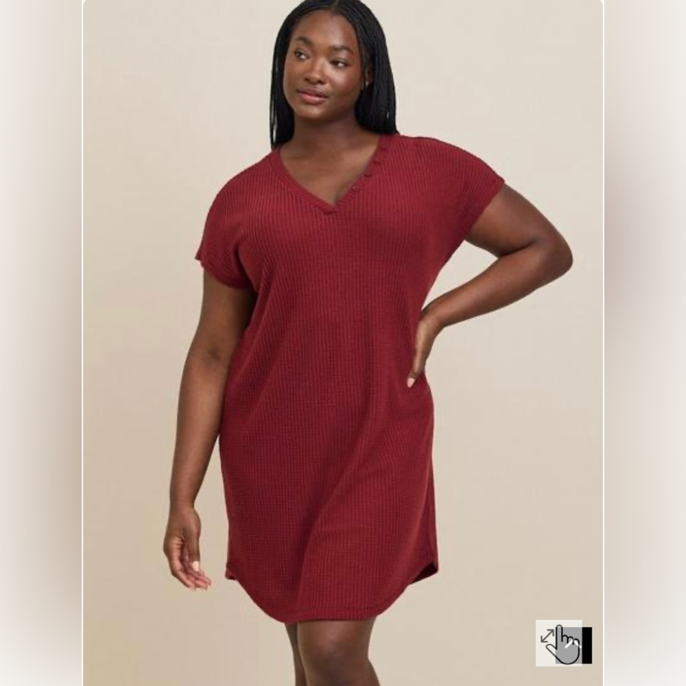 NWT Torrid Red waffle Gown, 4X